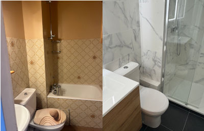 Salle de bains aux Carroz d’Arâches