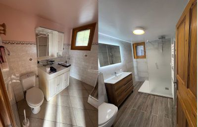  Rénovation complète salle de bain chalet montagne à Châtillon Sur Cluses