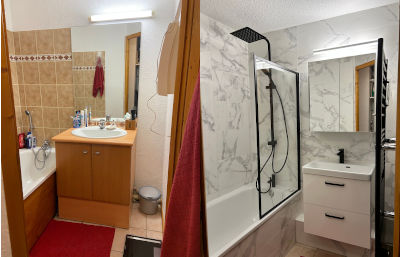 Salle de bains en station de ski